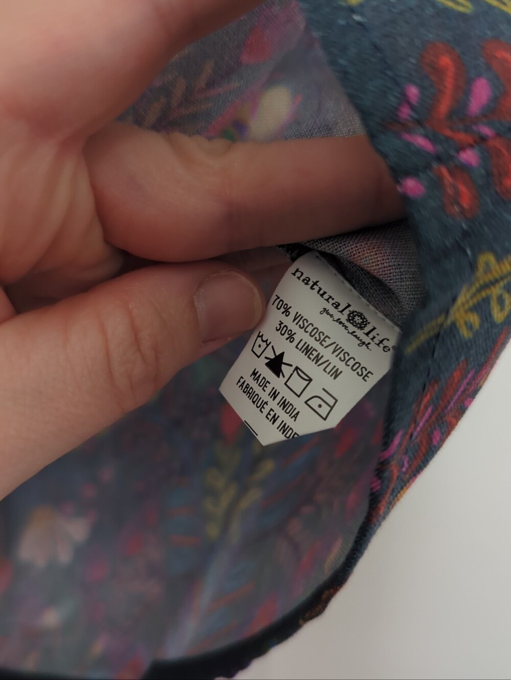 Natural Life NWT Blue Cece Floral Square Neck Boxy Tank Top Small - Picture 3 of 6
